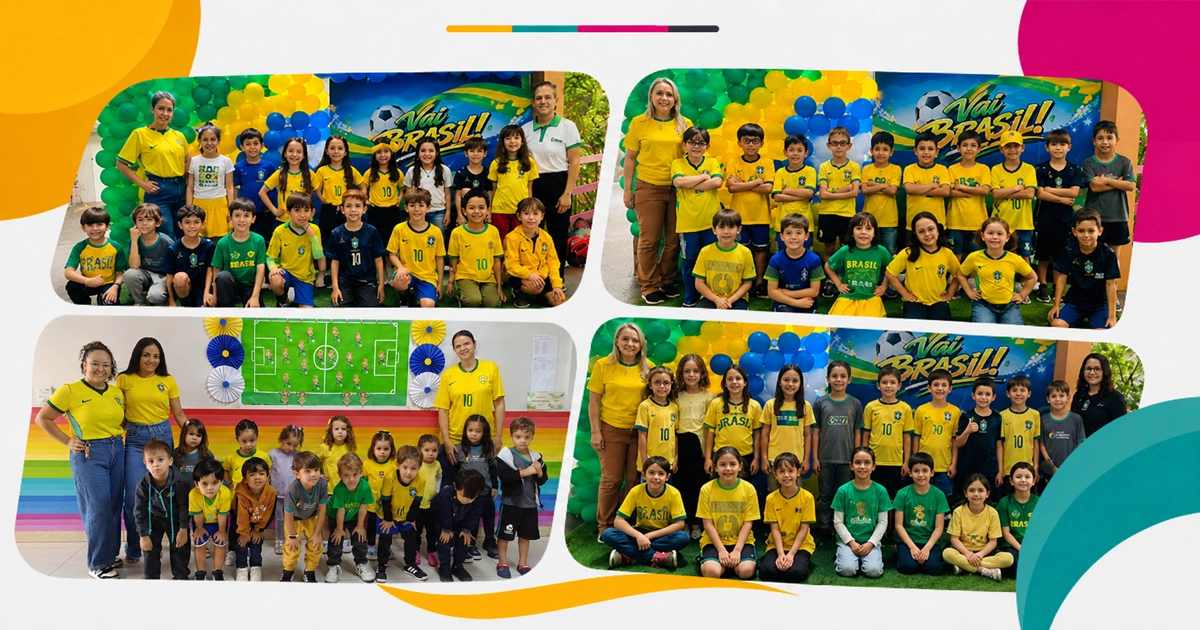 O mês de junho está diferente esse ano aqui na nossa escola.